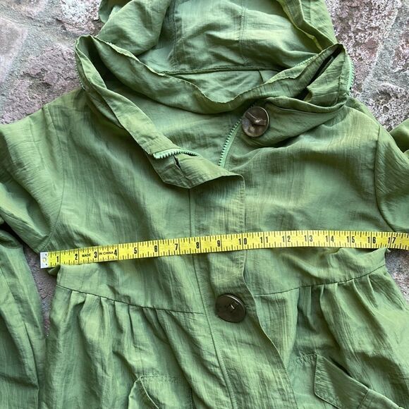 Dorman Babydoll Style Hooded Lightweight Zip Up Jacket Size Small - Picture 11 of 14